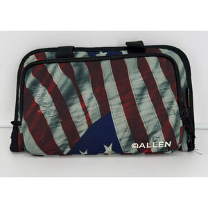 Allen Soft Pistol Case USA Flag Patriotic Handgun Range Bag Zipper Padded